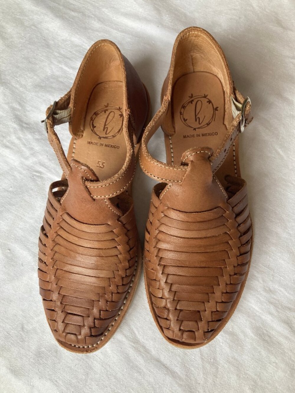 Harmonica Size 5.5 Alba Mary Jane Strap Huarache Shoes Summer Sandals Women's - Picture 2 of 6